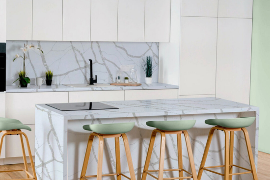 Natural stone surface application for residential and commercial interiors