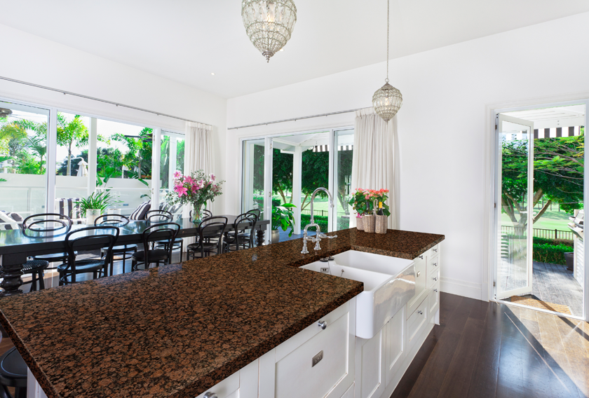 Natural stone surface application for residential and commercial interiors