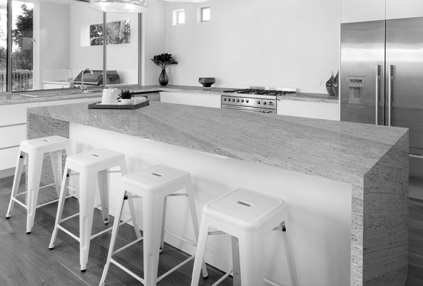 Natural stone surface application for residential and commercial interiors