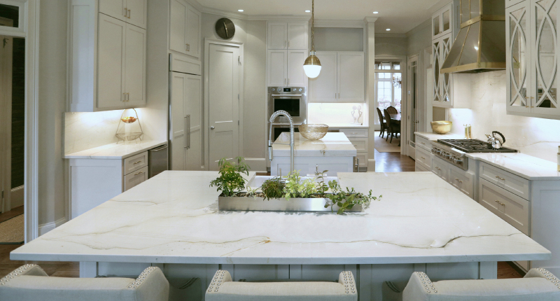 Natural stone surface application for residential and commercial interiors