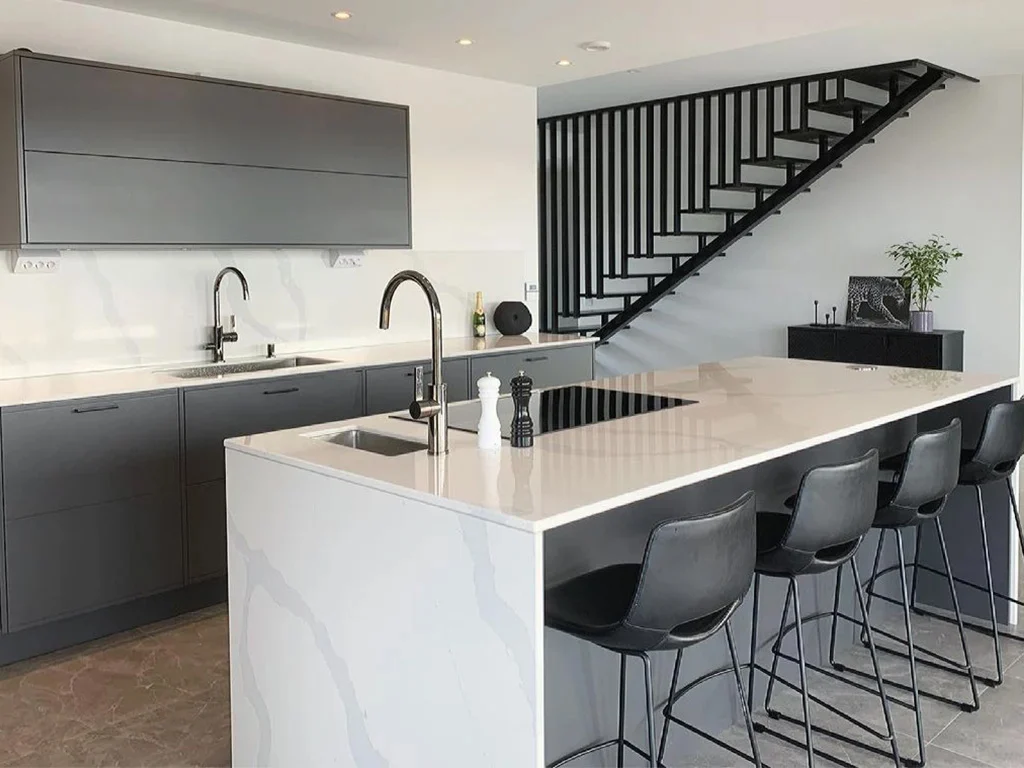 Natural stone surface application for residential and commercial interiors