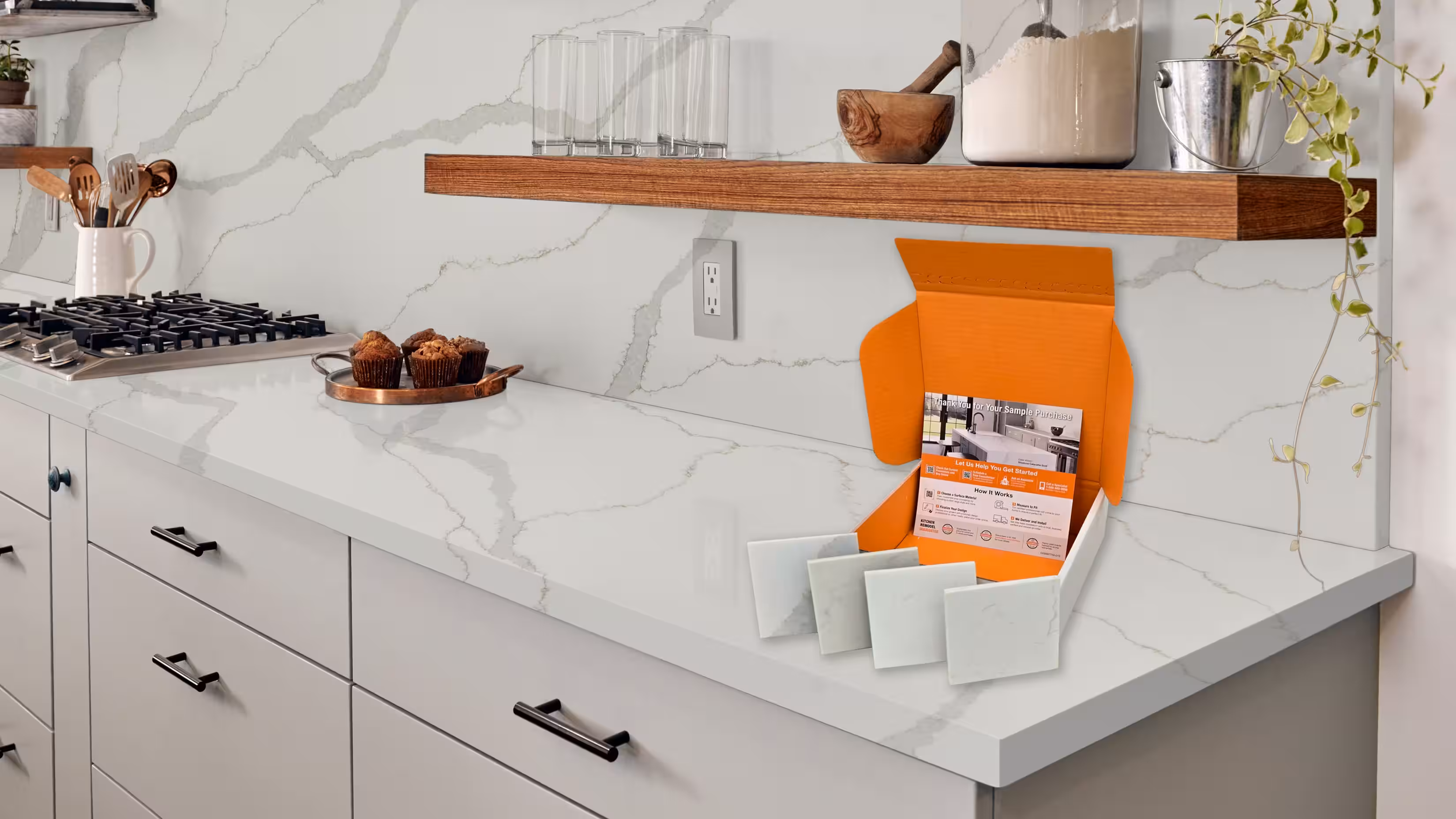 Natural stone surface application for residential and commercial interiors