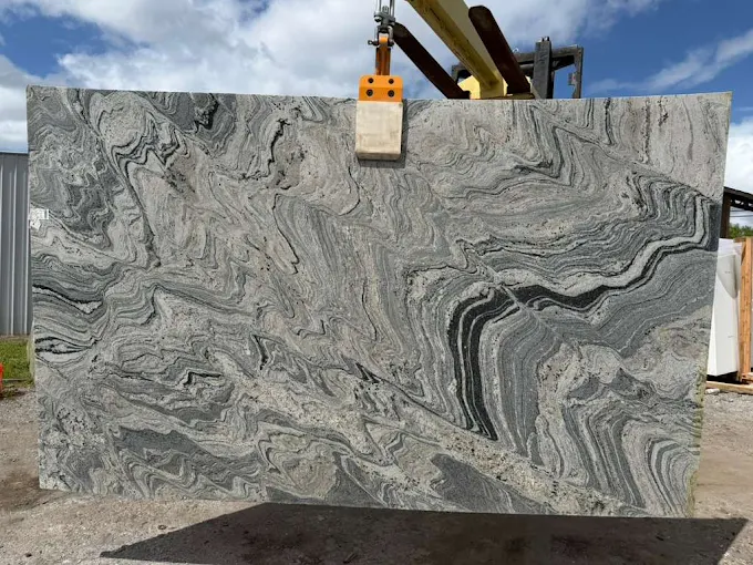 Stone slab warehouse and material handling at Stone Surfaces USA